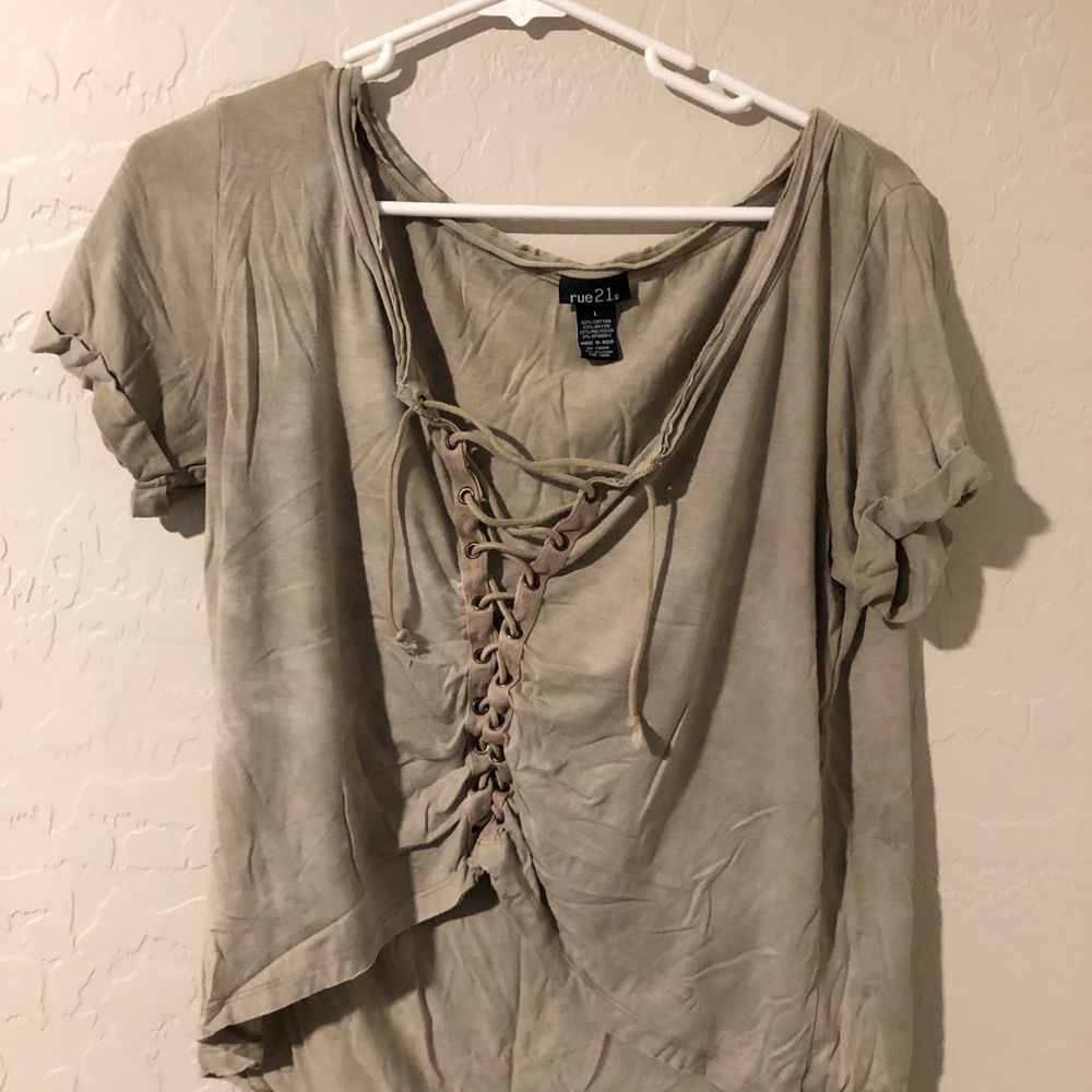 Army green shirt